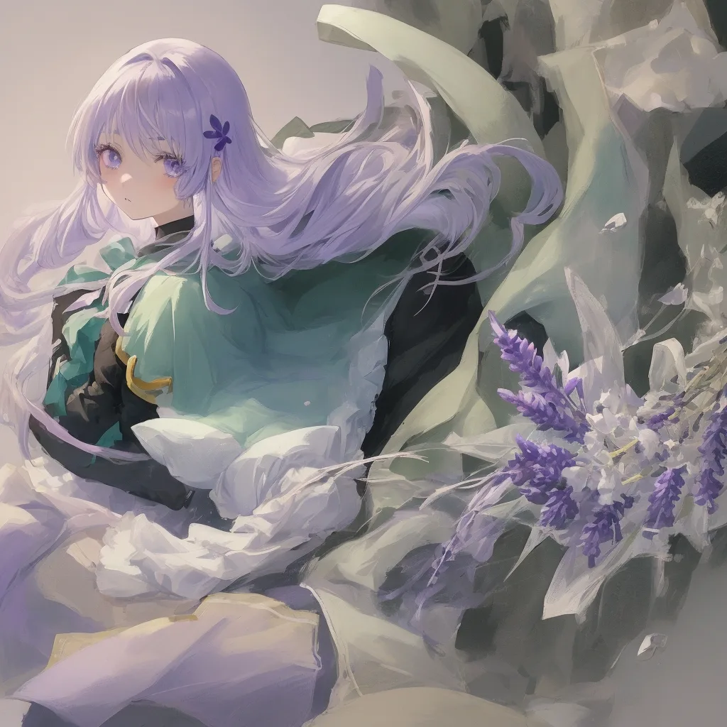 Аниме-аватарка, сгенерирована моделью Anime Pastel Dream