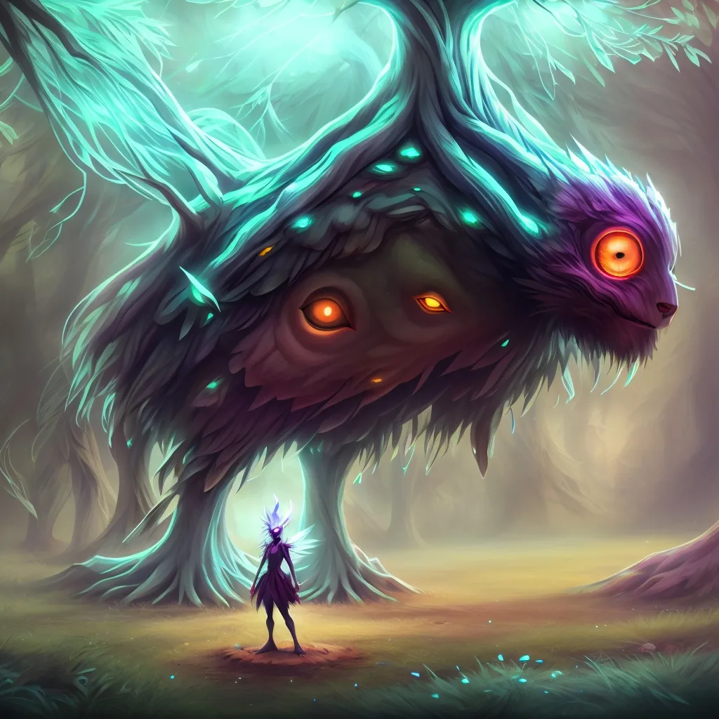 Лесной дух, сгенерирован моделью Spirit Creatures