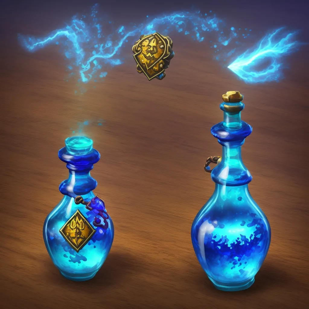 Иконка зелья маны, сгенерирована моделью Magic Potions