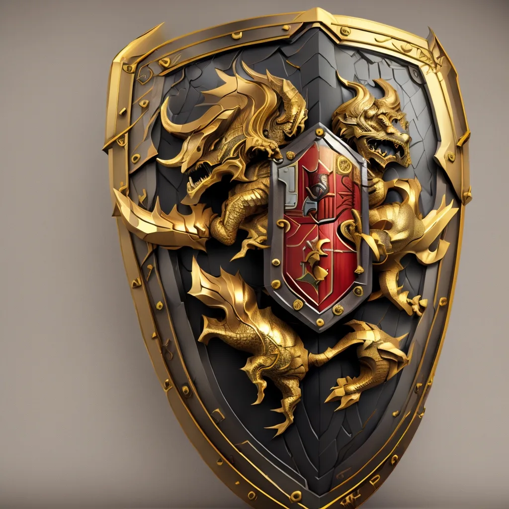 Иконка щита с гербом, сгенерирована моделью Shields
