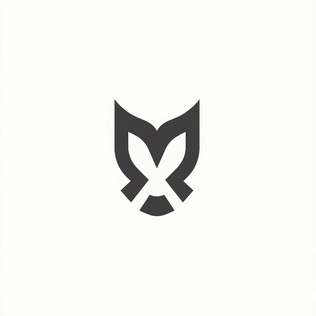 Геометрический знак с совой, сгенерирован моделью Flux Dev